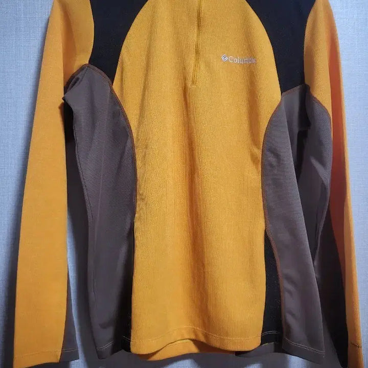 [BUNJANG] Columbia Fleece Half-Neck Long Sleeve Shirt XL / 컬럼비아 기모 하프넥 긴팔티 오렌지/블랙 xl