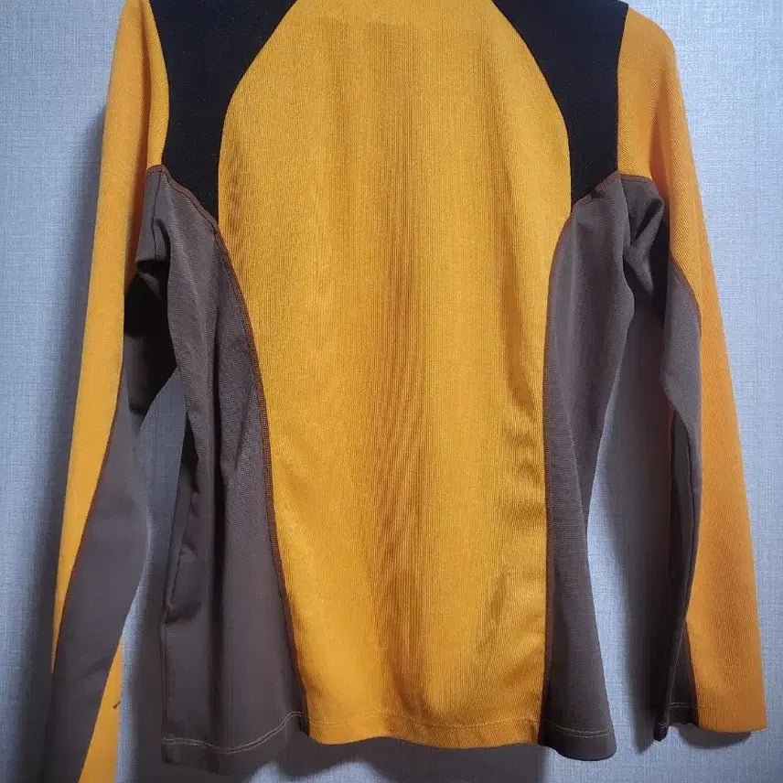 [BUNJANG] Columbia Fleece Half-Neck Long Sleeve Shirt XL / 컬럼비아 기모 하프넥 긴팔티 오렌지/블랙 xl
