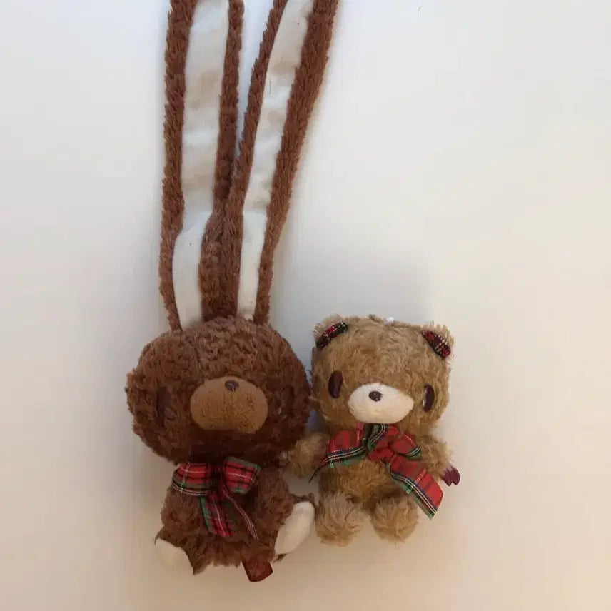 [BUNJANG] Universal Rabbit Teddy Bunny Mascot Plush Toy / (일괄) 범용토끼 테디 버니 마스코트 봉제 인형, 체크 글루미베어