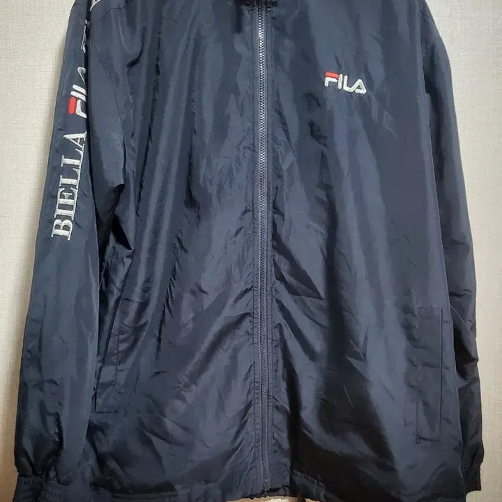 [BUNJANG] Fila Biella Windbreaker Jumper Navy Size 100 / 휠라 비엘라 바람막이 점퍼 네이비 100