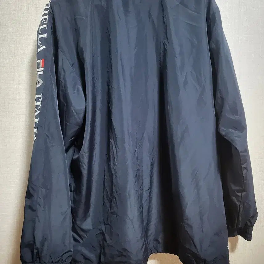 [BUNJANG] Fila Biella Windbreaker Jumper Navy Size 100 / 휠라 비엘라 바람막이 점퍼 네이비 100