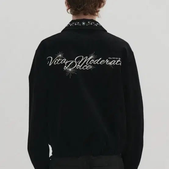 [BUNJANG] DNSR Embroidered Velvet Denim Jacket / DNSR 디앤에스알 엠브로이드 벨벳 데님 자켓