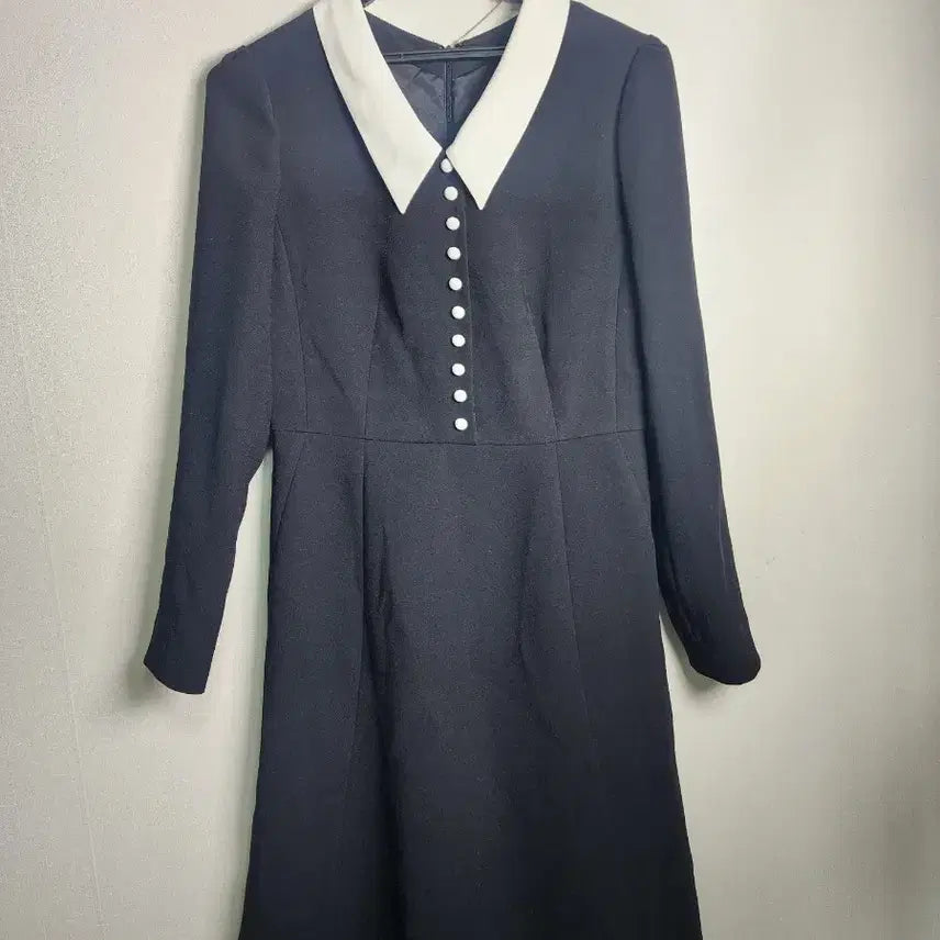 [BUNJANG] Jill Stuart Black Collar Dress / 질스튜어트 블랙 카라 원피스