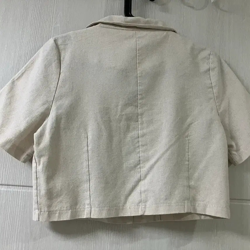 [BUNJANG] LouLan Linen Short Sleeve Blouse M / LouLan 린넨 반팔 블라우스 M