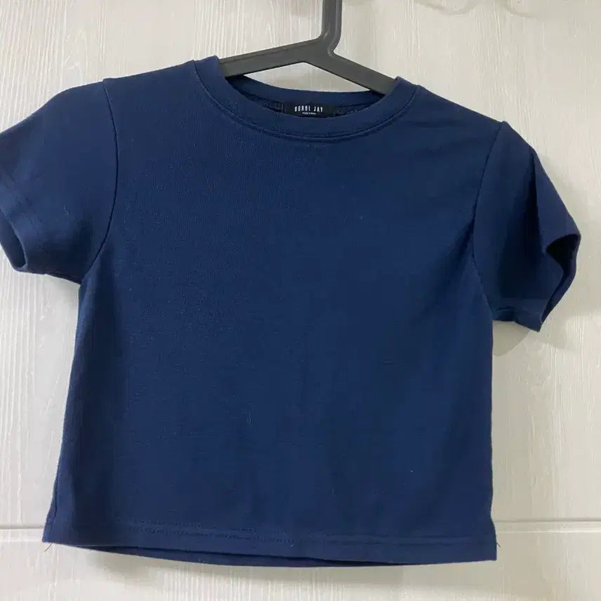 [BUNJANG] Bobojay Navy Short Sleeve T-shirt / 보보이제이 네이비 반팔 티셔츠