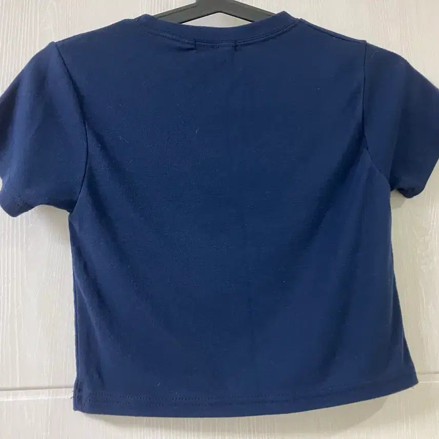 [BUNJANG] Bobojay Navy Short Sleeve T-shirt / 보보이제이 네이비 반팔 티셔츠