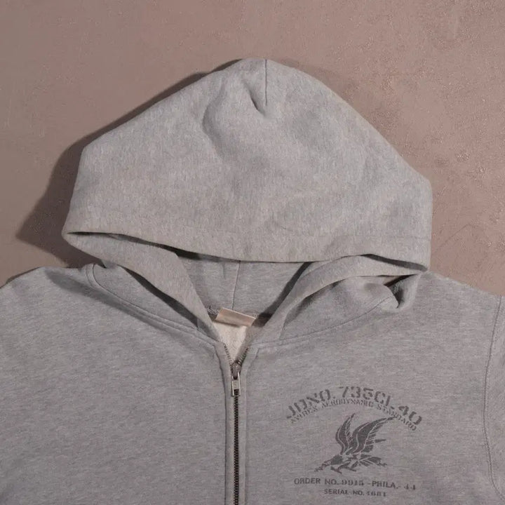 [BUNJANG] Avirex Japan Printed Hoodie Zip-up / 아비렉스 재팬 프린팅 후드집업 C235