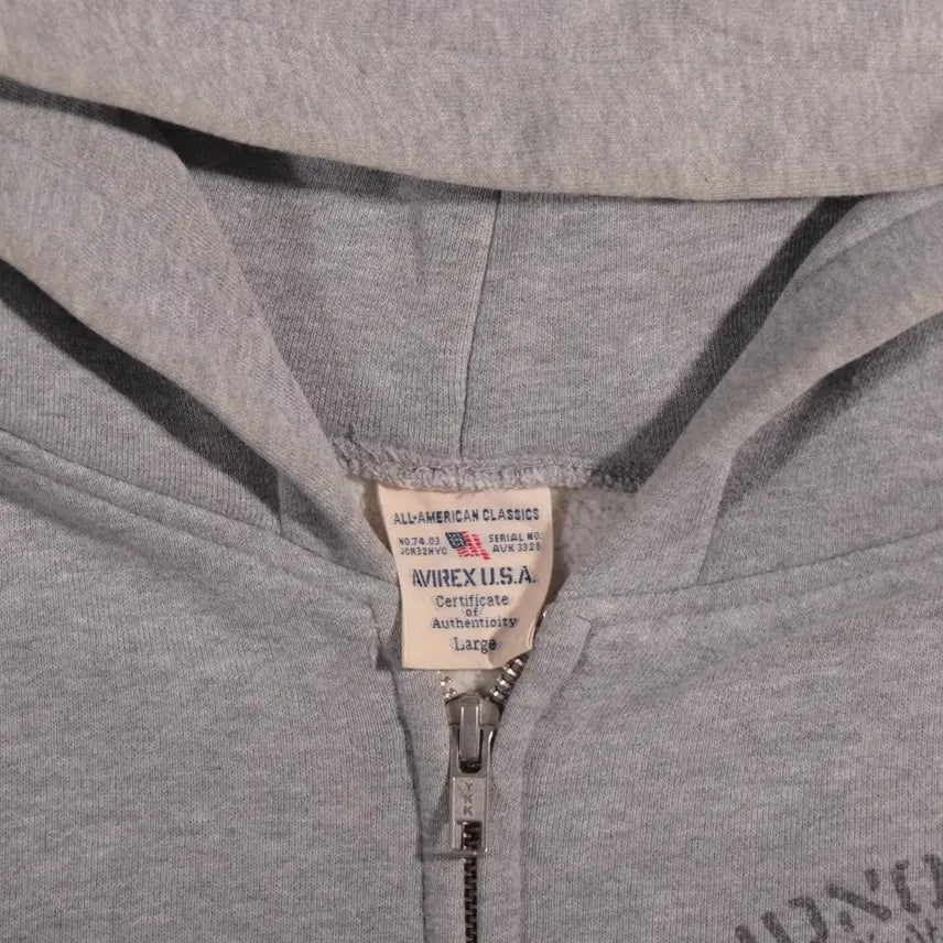 [BUNJANG] Avirex Japan Printed Hoodie Zip-up / 아비렉스 재팬 프린팅 후드집업 C235