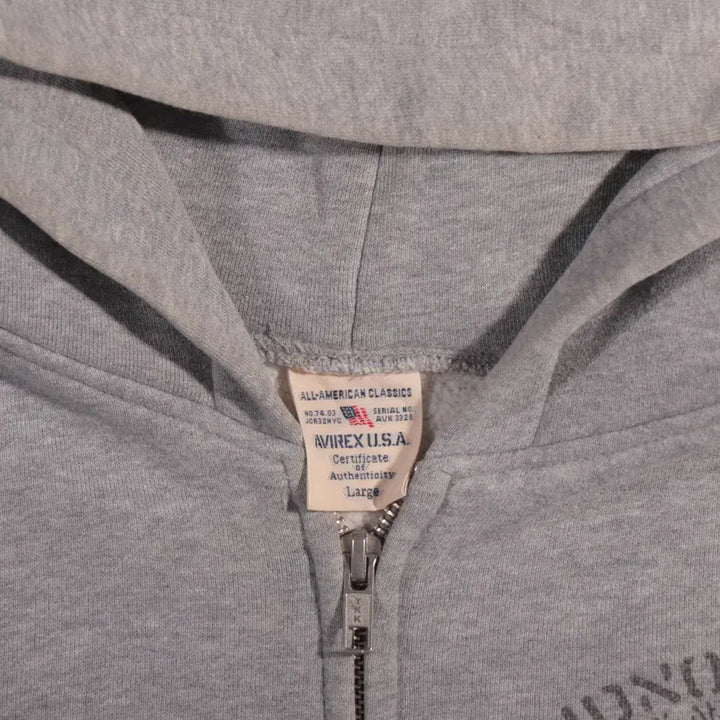 [BUNJANG] Avirex Japan Printed Hoodie Zip-up / 아비렉스 재팬 프린팅 후드집업 C235