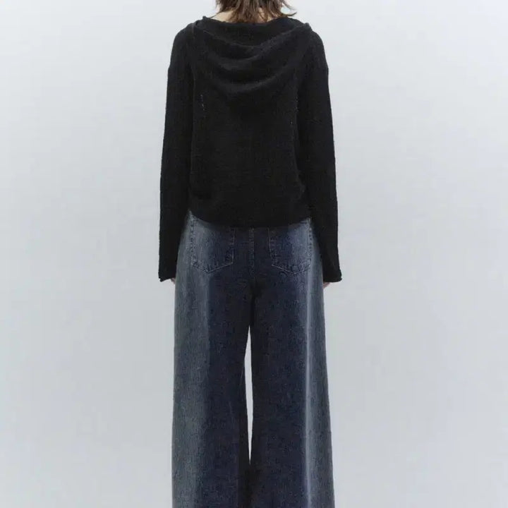 [BUNJANG] In Silence Summer Hoodie Knit Black / 인사일런스 썸머 후드 니트 BLACK