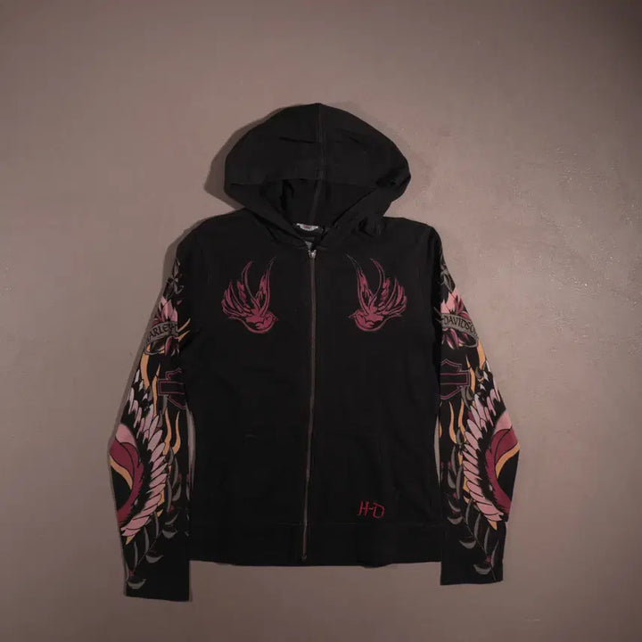 [BUNJANG] Harley Davidson Oriental Hooded Zip-up Jacket / 00s 할리데이비슨 오리엔탈 후드집업 C236