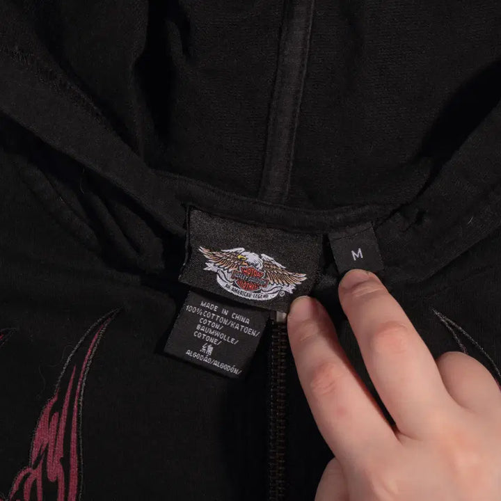 [BUNJANG] Harley Davidson Oriental Hooded Zip-up Jacket / 00s 할리데이비슨 오리엔탈 후드집업 C236