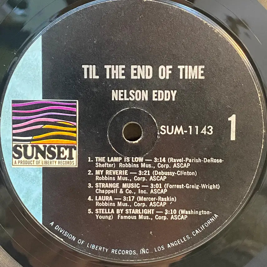 [BUNJANG] Nelson Eddy Til The End Of Time LP / (LP-재즈보컬) Nelson Eddy