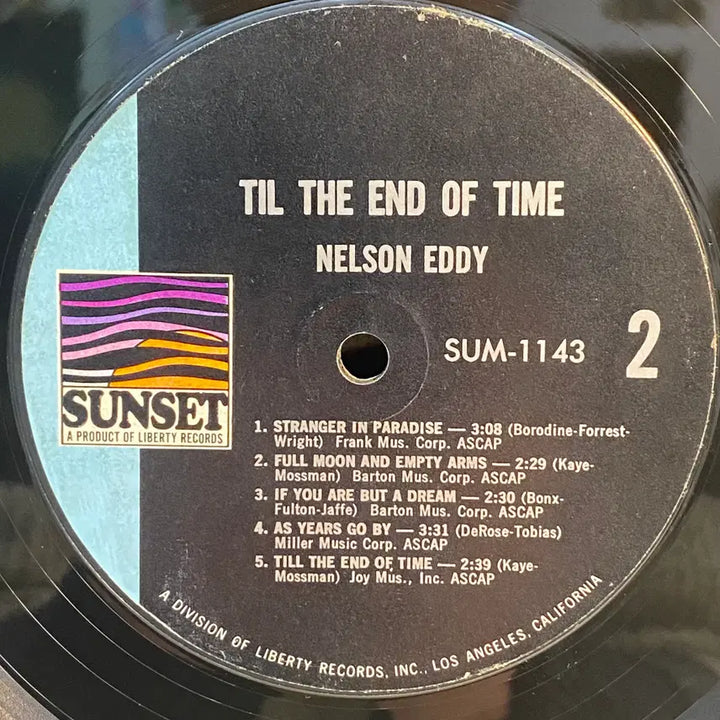 [BUNJANG] Nelson Eddy Til The End Of Time LP / (LP-재즈보컬) Nelson Eddy