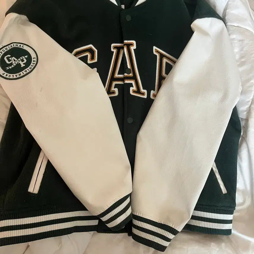 [BUNJANG] GAP Varsity Jacket / GAP 갭 그린 바시티 자켓