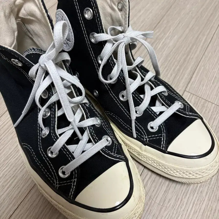 [BUNJANG] Converse Chuck Taylor High Black Sneakers / 컨버스 척테일러 하이 250 블랙