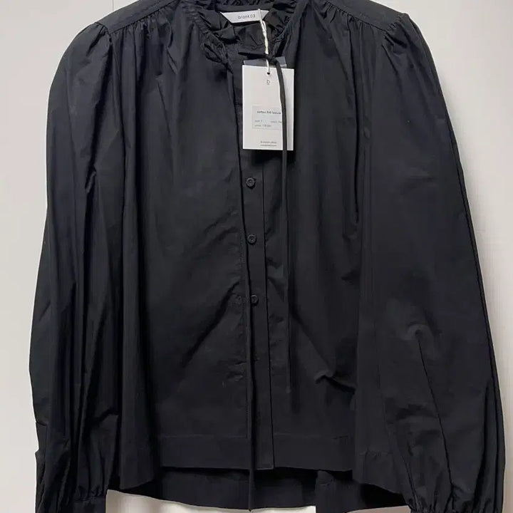 [BUNJANG] blank03 Cotton Frill Blouse / [택달린 새상품] 블랭크공삼 코튼 프릴 블라우스 블랙 blank03 co