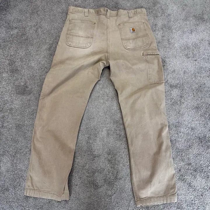 [BUNJANG] Carhartt Light Beige Cotton Carpenter Work Pants / 칼하트 라이트 베이지 코튼 카펜터 워크 팬츠(36)