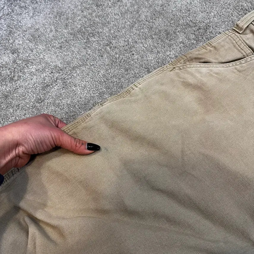 [BUNJANG] Carhartt Light Beige Cotton Carpenter Work Pants / 칼하트 라이트 베이지 코튼 카펜터 워크 팬츠(36)