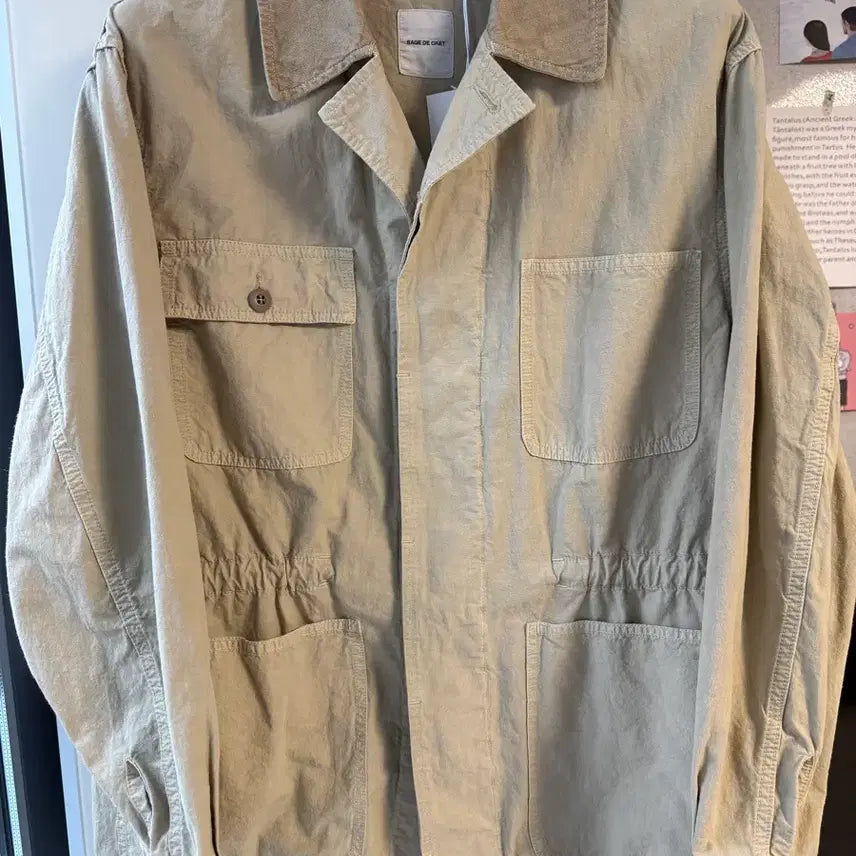 [SOLD OUT] [M,L] 사쥬드크레 햄프코튼 워크 자켓 새상품