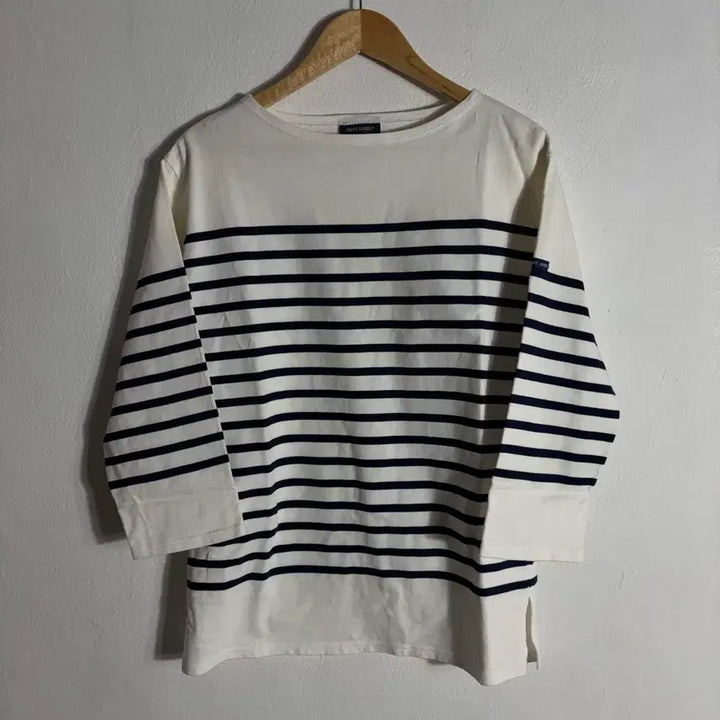 [SOLD OUT] 세인트제임스 흰/남 스트라이프 티셔츠(40)