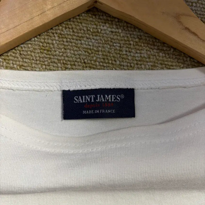 [SOLD OUT] 세인트제임스 흰/남 스트라이프 티셔츠(40)
