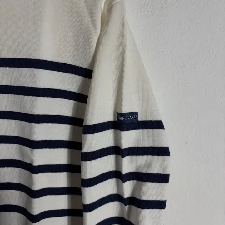 [SOLD OUT] 세인트제임스 흰/남 스트라이프 티셔츠(40)