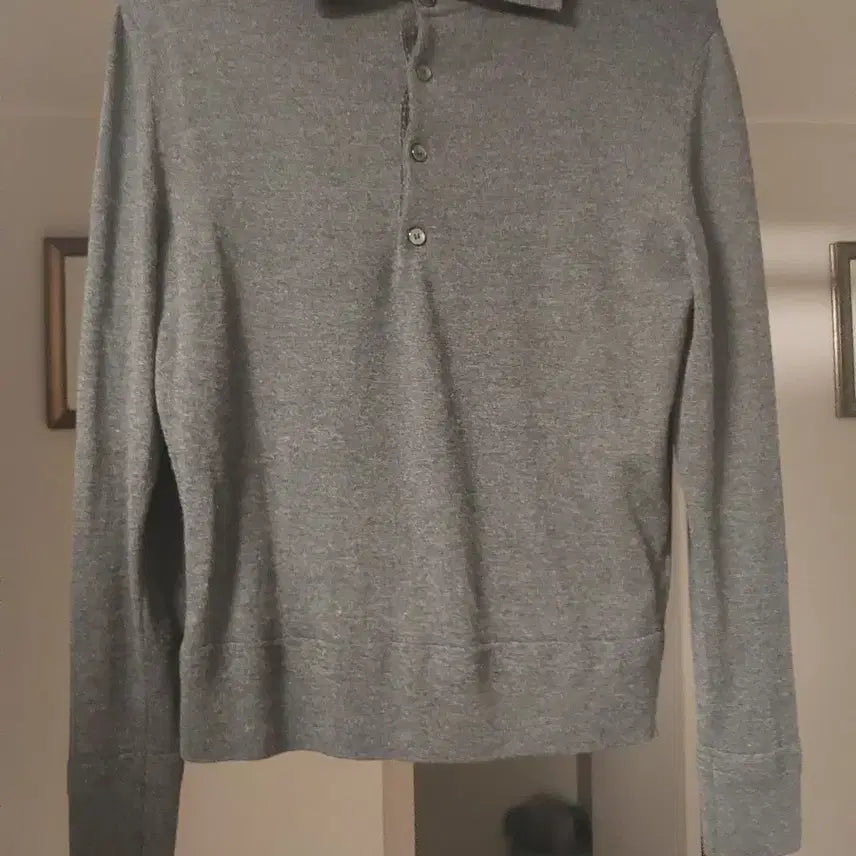 [BUNJANG] Volante Wool Long Sleeve Collar T-Shirt / 볼란테 울카라티