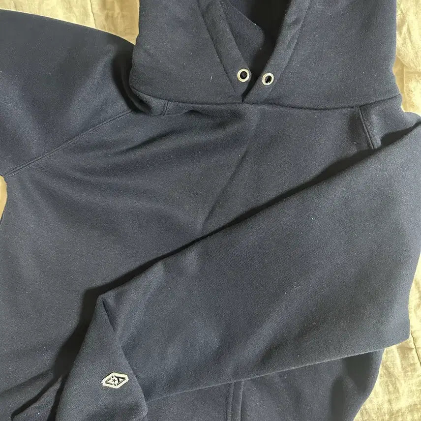 [BUNJANG] Navy Hooded Sweatshirt / 네이비후드티