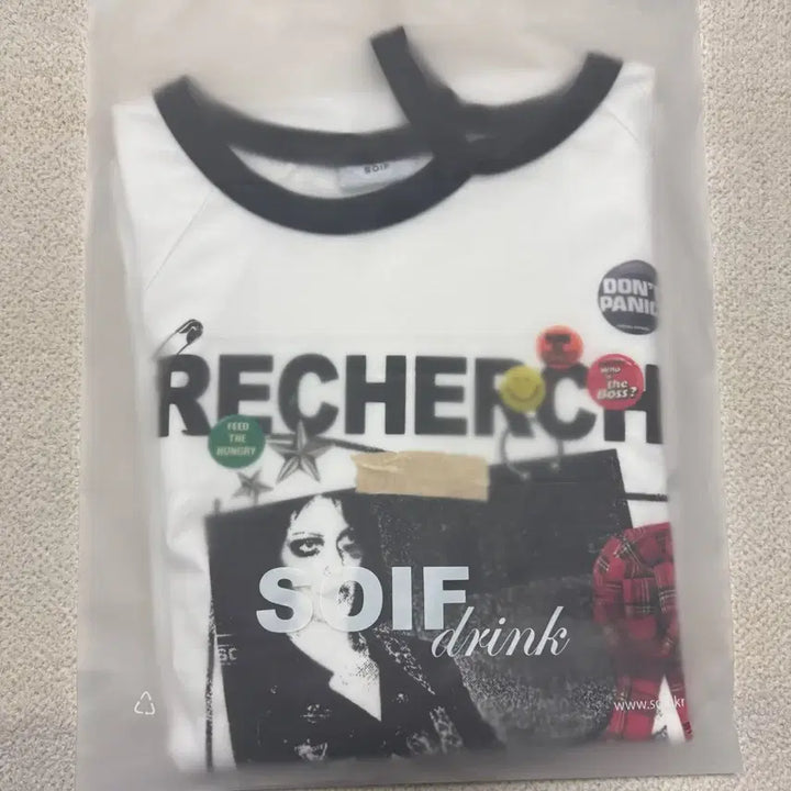 [BUNJANG] Soif White Choker T-shirt / 소이프 화이트 초커 티셔츠