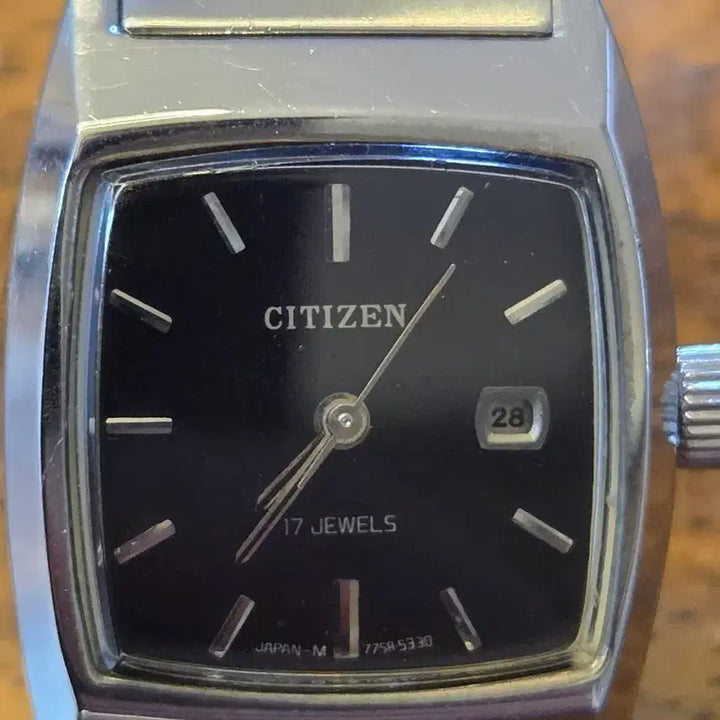 [BUNJANG] Citizen Vintage Square Watch 17 Jewels / 시티즌 빈티지 사각 시계 17석