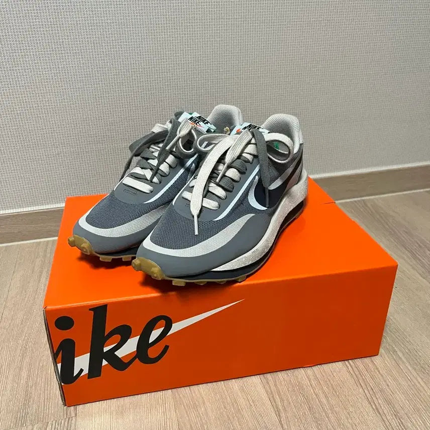 [BUNJANG] Nike Sacai CLOT LDWaffle Grey Sneakers / 나이키 사카이 클랏 LD와플 그레이 245