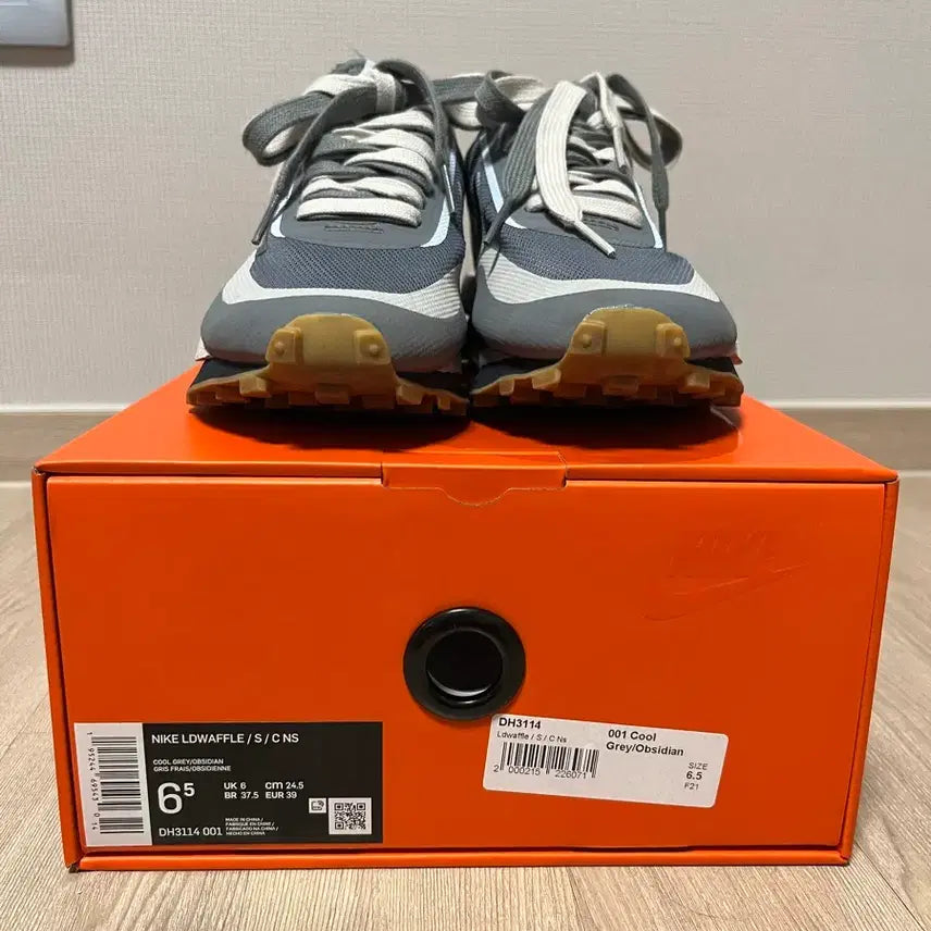 [BUNJANG] Nike x Sacai x CLOT LDWaffle Grey US 6.5 / 나이키 사카이 클랏 LD와플 그레이 245