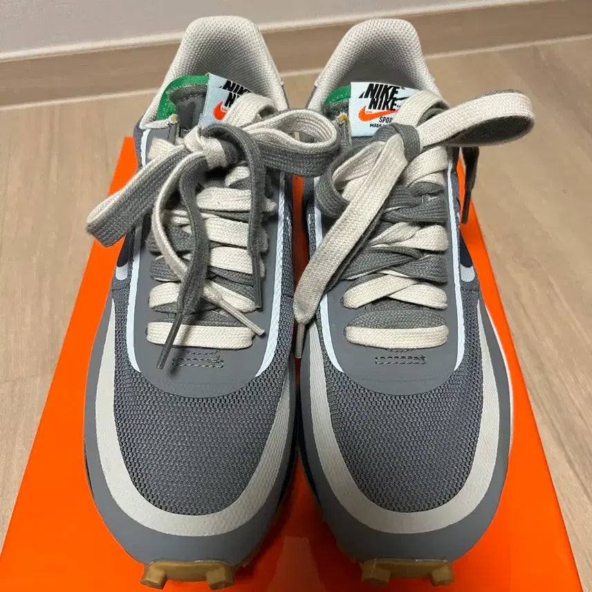 [BUNJANG] Nike Sacai CLOT LDWaffle Grey Sneakers / 나이키 사카이 클랏 LD와플 그레이 245