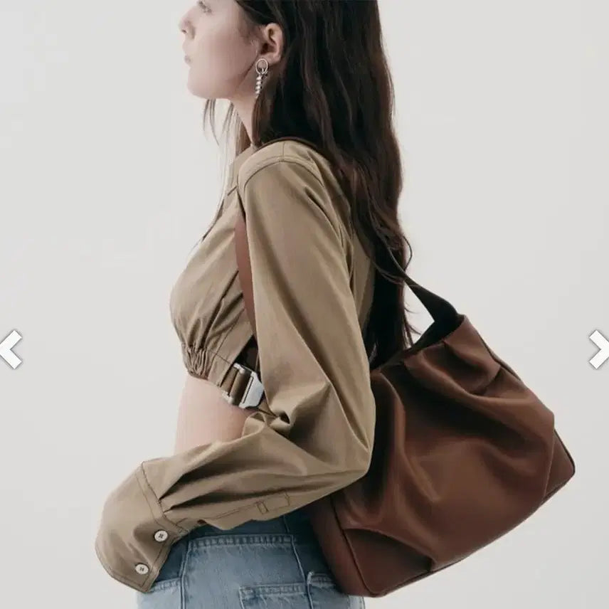 [BUNJANG] HOZE Gathering Gabi Hobo Bag (Cowhide) / HOZE 호재 개더링 개비 호보백  김나영가방( 천연가죽  )