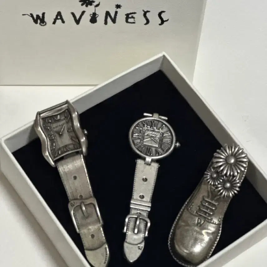 [BUNJANG] Waveis 3-Piece Tie Pin Set / 웨이비니스 타이핀 3종(25ss워치, 25fw더비, 26ss워치)