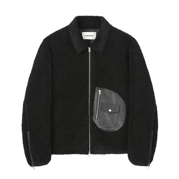 [BUNJANG] Toniq Wek Duvet Leather Shearling Jacket / 토니웩 Duvet Leather Shearling Jacket