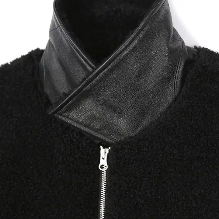 [BUNJANG] Toniq Wek Duvet Leather Shearling Jacket / 토니웩 Duvet Leather Shearling Jacket