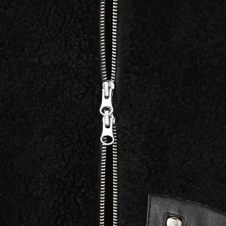 [BUNJANG] Toniq Wek Duvet Leather Shearling Jacket / 토니웩 Duvet Leather Shearling Jacket