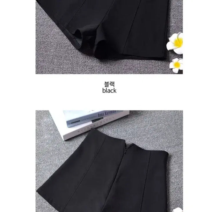 [SOLD OUT] 하이웨스트 검정 블랙 반바지 (새상품)