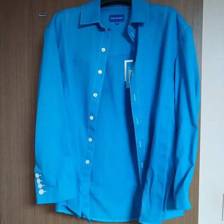 [BUNJANG] ADER Error Blue Shirt A2 / 아더에러 블루 셔츠a2 사이즈