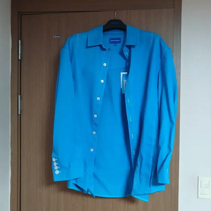 [BUNJANG] ADER Error Blue Shirt A2 / 아더에러 블루 셔츠a2 사이즈