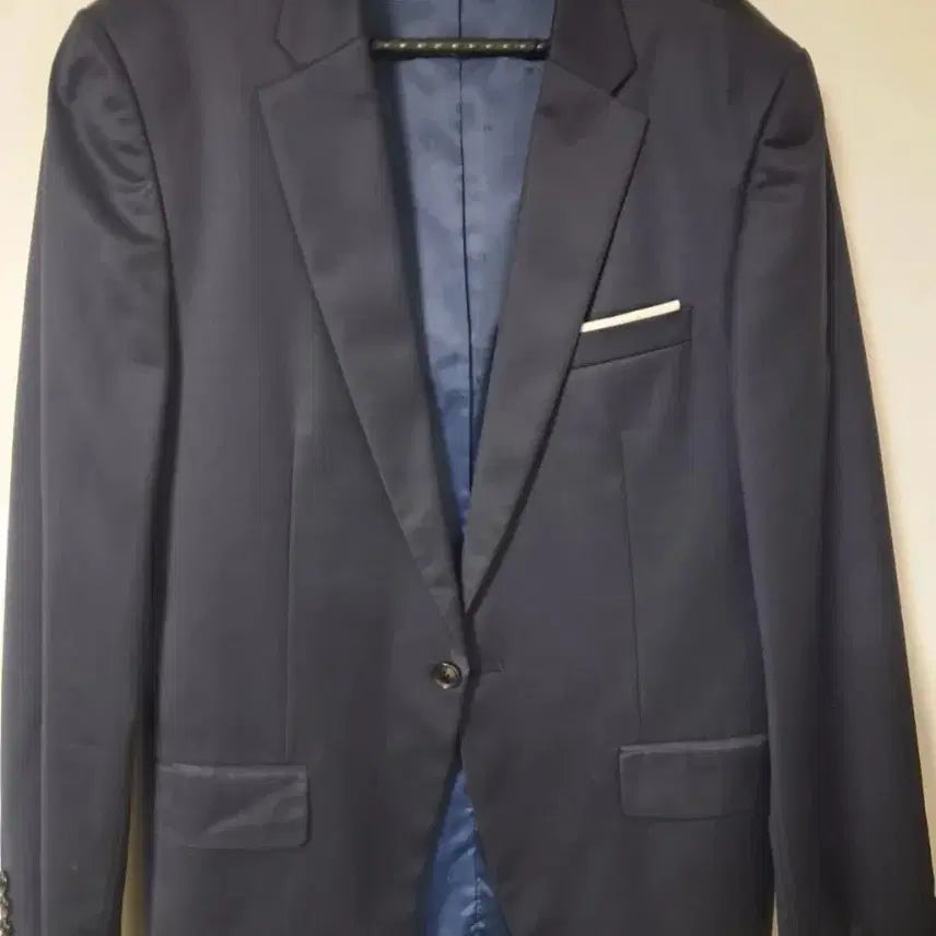 [BUNJANG] Navy Blazer Jacket (Size 100) / 남성 네이비 블레이저 자켓100