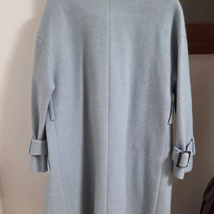 [BUNJANG] FST Double Button Coat Sky Blue / FST 더블 버튼 코트 하늘색