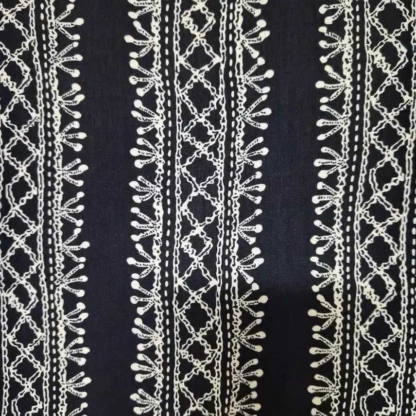 [BUNJANG] MUST BE Navy Pattern Long Cardigan / 새상품) MUST BE 네이비 패턴 롱 가디건