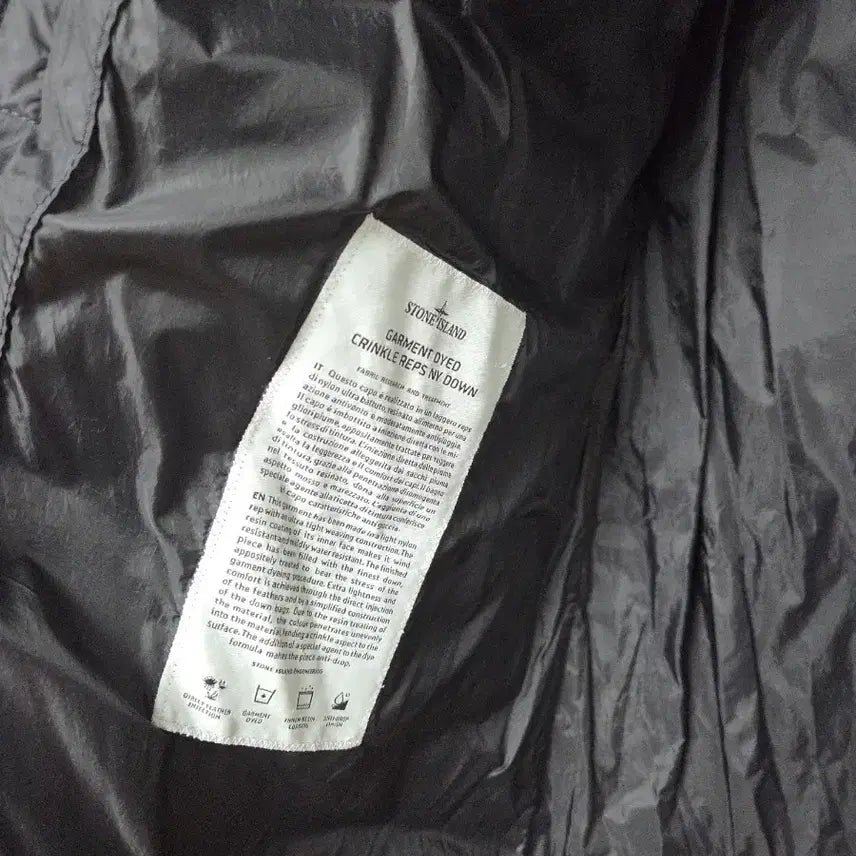 [BUNJANG] Stone Island Drake Long Padded Jacket Black L / [희귀매물] 스톤아일랜드 16 크링클랩스 롱패딩 드레이크 패딩 블랙 L