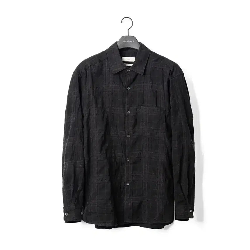 [BUNJANG] Ourselfs Vintage Check Shirt Black / [2] 아워셀브스 빈티지 체크셔츠 블랙