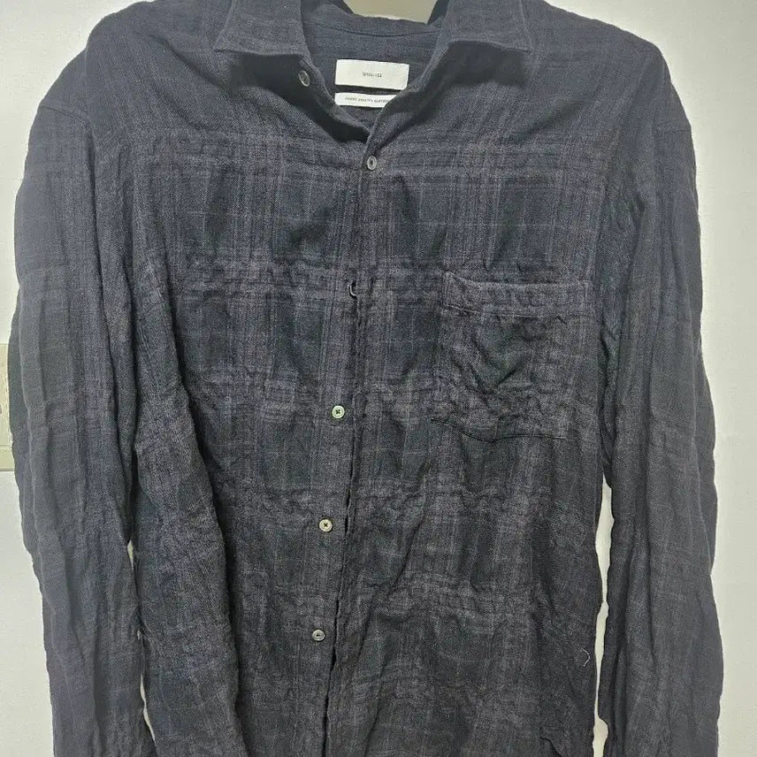 [BUNJANG] Ourselfs Vintage Check Shirt Black / [2] 아워셀브스 빈티지 체크셔츠 블랙