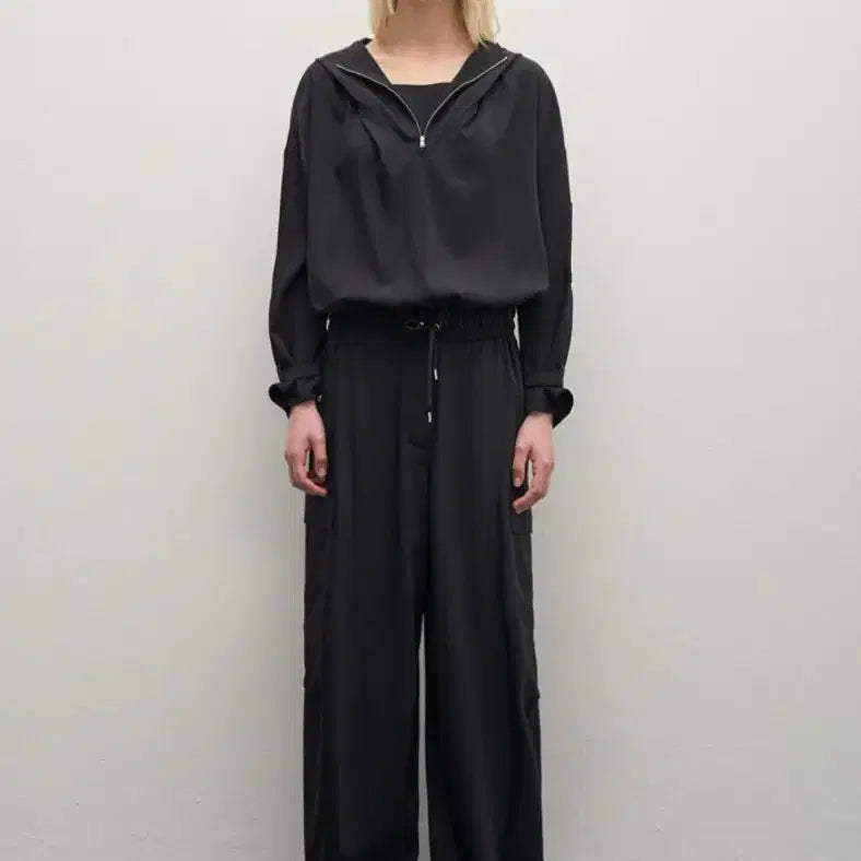 [BUNJANG] System 25SS Utility Drawstring Pants (Black) / 한섬 25ss신상 시스템 (품절) 유틸리티 드로우스트링 팬츠 44-55