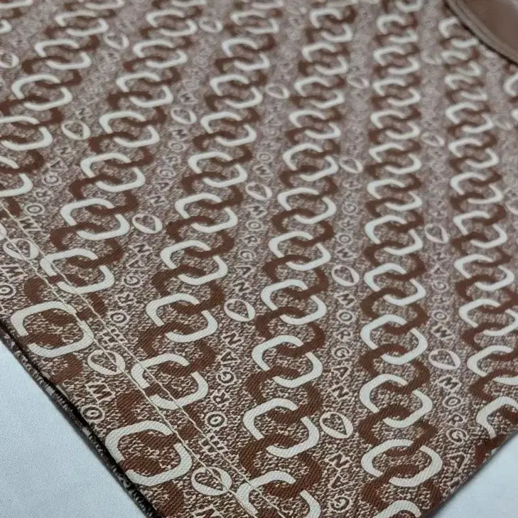 [BUNJANG] MORGAN DE TOI Logo Pattern Leather Mini Skirt / [프랑스 빈티지/38] MORGAN 로고 패턴 레더 배색 미니스커트